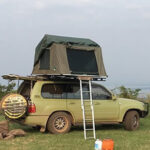 land cruiser with tent